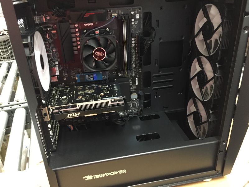 Photo 10 of iBUYPOWER Pro Gaming PC Computer Desktop Slate5MR 250a (AMD Ryzen 3 3100 3.6 GHz, NVIDIA GTX 1650 4GB, 8GB DDR4, 480 GB SSD