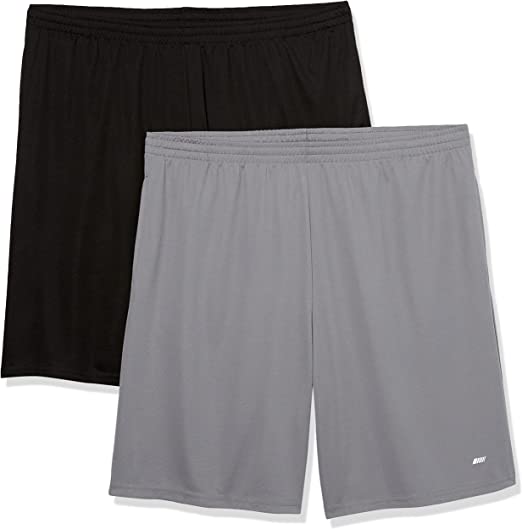 Photo 1 of Amazon Essentials Men's Performance Tech Loose-Fit Shorts, Pack of 2 SIZE MEDIUM