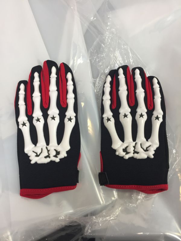 Photo 2 of Adult Motocross Gloves Motorcycle BMX MX ATV Dirt Bike Bicycle Skeleton Cycling Gloves White SIZE M (Palm Width: 3.5 inch)

 
