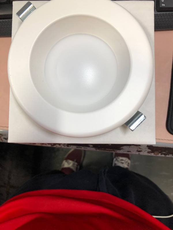 Photo 2 of White 10W 3500K 700 Lumen LED Recessed Light
