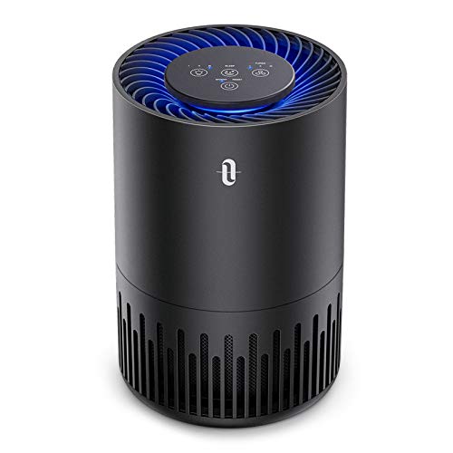 Photo 1 of Air Purifier for Home Allergies Pets Hair in Bedroom, H13 True HEPA Filter, 24db Filtration System Cleaner Odor Eliminators, Ozone Free, Remove 99.97% Dust Smoke Mold Pollen, Core 300, Black
