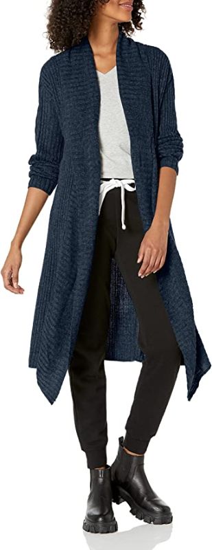 Photo 1 of Amazon Essentials Women's Oversized Open Front Knee Length Sweater Coat, SIZE M