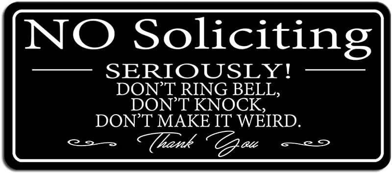 Photo 1 of  No Soliciting Sign for House /Office,No Soliciting Signs for Home