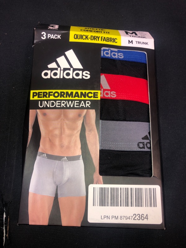 Photo 2 of adidas Men's Sport Performance Mesh Long Boxer Brief Underwear (3-Pack), SIZE M 