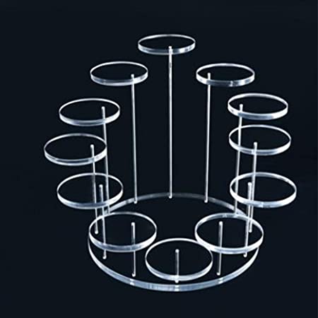 Photo 1 of Acrylic Cupcake Stand for 12 Cupcakes, Round Acrylic Cupcake Display Stand Dessert Tower Serving Trays for Farmhouse Decor, Kitchen Decor, for Wedding Birthday Party(Size:Round)