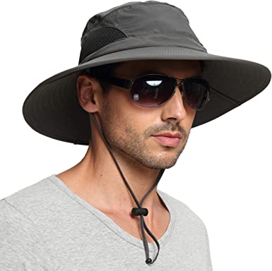 Photo 1 of EINSKEY Sun Hat for Men/Women, Waterproof Wide Birm Bucket Hat UV Protection Boonie Hat for Fishing Hiking Garden Beach