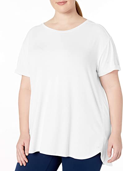 Photo 1 of Amazon Essentials Women's Plus Size Studio Relaxed-Fit Lightweight Crewneck T-Shirt SIZE LARGE