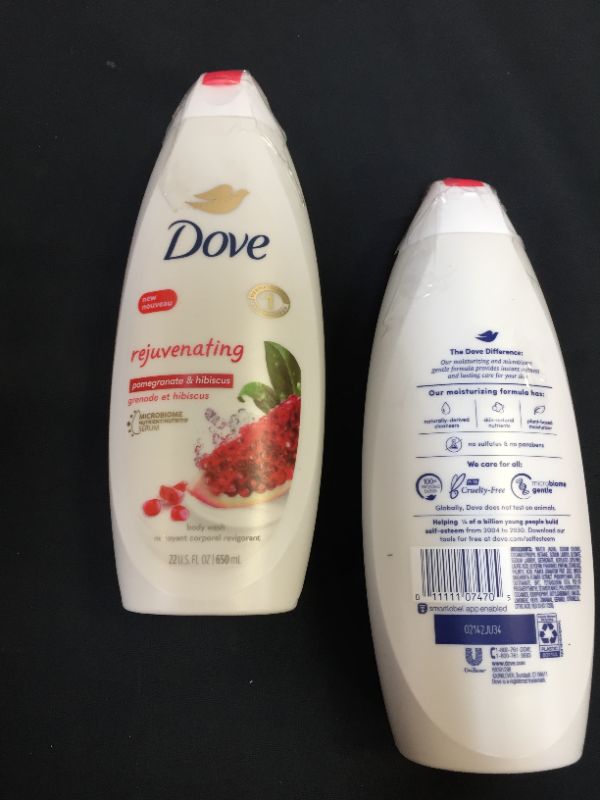 Photo 2 of Dove Rejuvenating Body Wash Energizes and Revives Skin Pomegranate and Hibiscus Tea Effectively Washes Away Bacteria While Nourishing Your Skin 22 oz