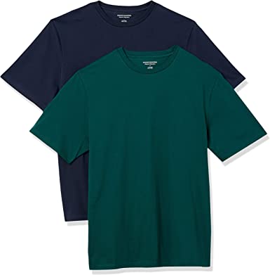 Photo 1 of Amazon Essentials Men's Regular-Fit Short-Sleeve Crewneck T-Shirt, Pack of 2
SIZE XL