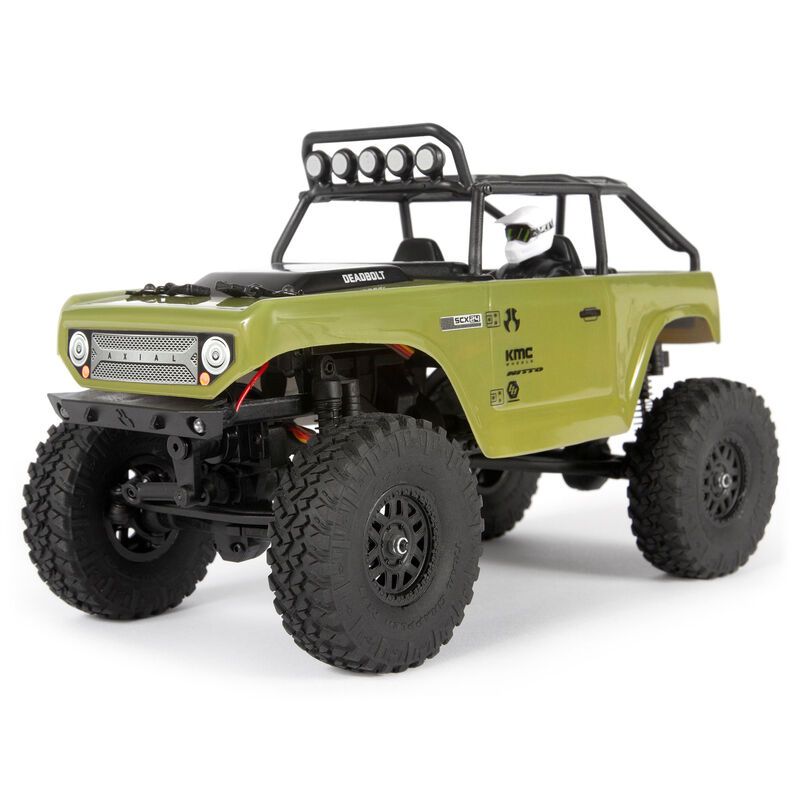 Photo 1 of 1/24 SCX24 Deadbolt 4WD Rock Crawler Brushed RTR, Green
