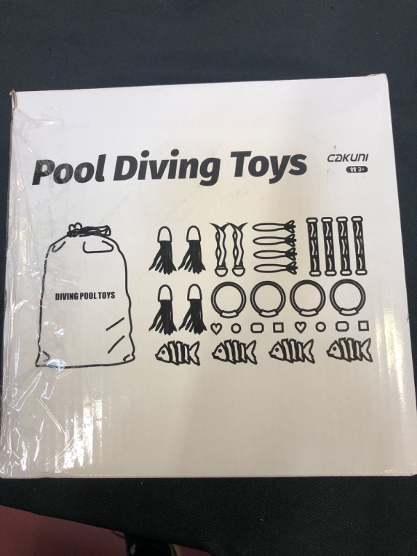 Photo 3 of Cakuni Underwater Swim Pool Diving Toys - Summer Swimming Dive Toy Sets - Water Rings,Sticks,Octopus,Torpedo Bandits & Balls for Kids
