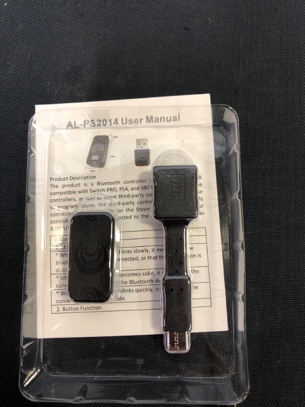 Photo 2 of Bluetooth Controller Adapter for PS4/ PS5/ Switch Pro Controller, AOLION Wireless Controller Adapter Compatible with Switch/ Switch Lite/ Windows PC/ Android TV Box/ Steam (Include a Type-c OTG Cable)
