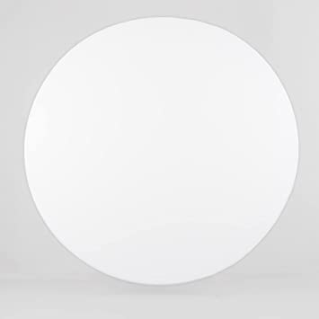 Photo 1 of Allenjoy 7.2 FT White Round Backdrop Cover Fabric Pure Solid Color Circle Overlay Baby Bridal Shower Birthday Party Photography Background Event Decor Supplies Arch Banner Photo Booth Props