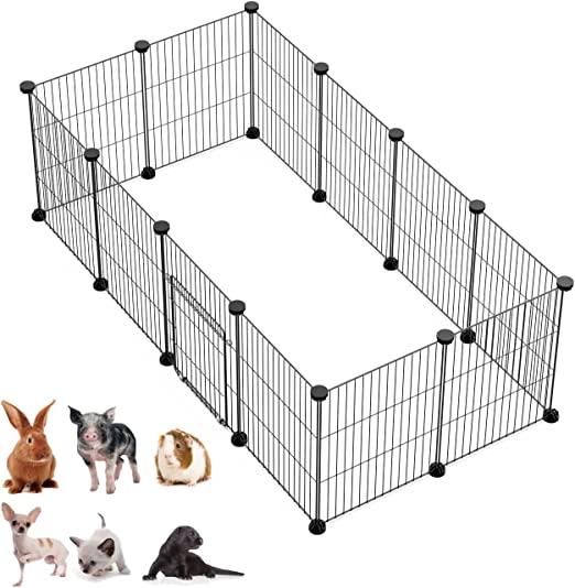 Photo 1 of  DIY Small Animal Playpen, Pet Playpen, Rabbit Cage, Guinea Pig Cages, Puppy Playpen, Kitten Playpen | Indoor & Outdoor Portable Metal Wire Yard Fence