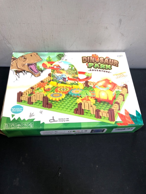 Photo 2 of Dinosaur Race Track Marble Run Electric Building Blocks Set Toys for Kids Ages 3-8 STEM Educational Construction Engineering Building Blocks Toys for Toddlers Boys Girls Ages 3+
FACTORY SEALED