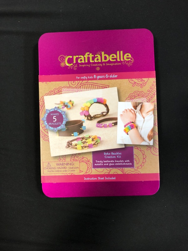 Photo 2 of Craftabelle – Boho Baubles Creation Kit – Bracelet Making Kit – 101pc Jewelry Set with Beads – DIY Jewelry Kits for Kids Aged 8 Years +