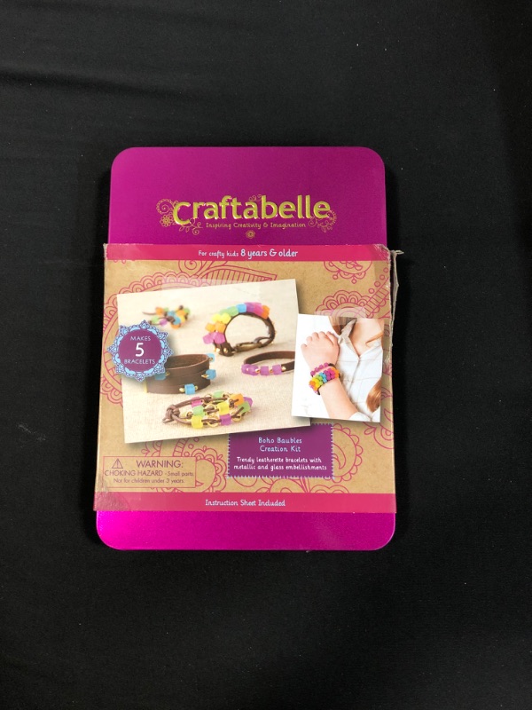 Photo 2 of Craftabelle – Boho Baubles Creation Kit – Bracelet Making Kit – 101pc Jewelry Set with Beads – DIY Jewelry Kits for Kids Aged 8 Years +