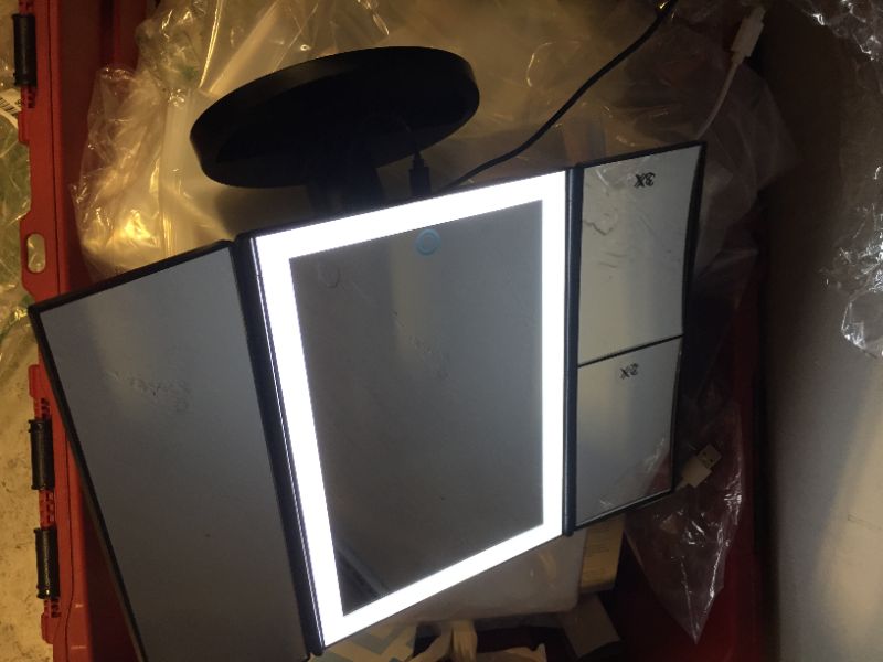 Photo 2 of Beautyworks Backlit Vanity Mirror with Lights and Magnification