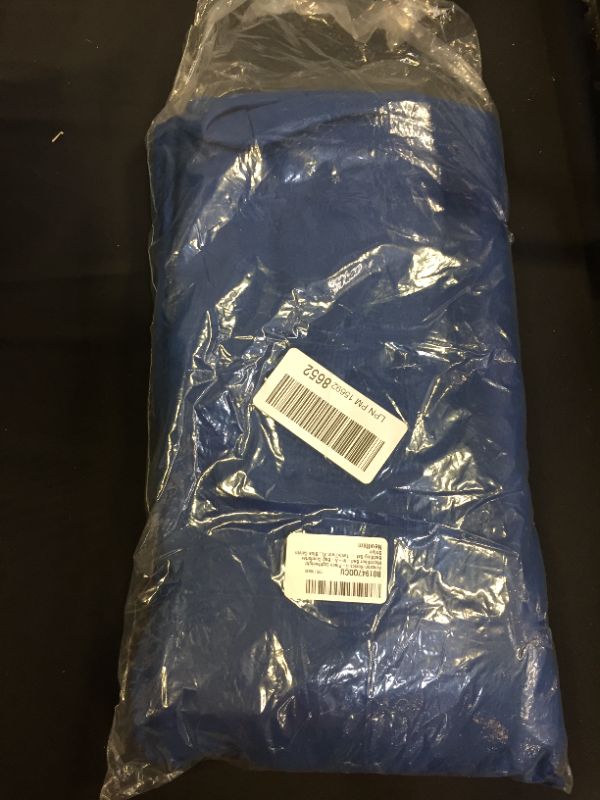 Photo 2 of Amazon Basics 5-Piece Lightweight Microfiber Bed-In-A-Bag Comforter Bedding Set - Twin/Twin XL, Blue Calvin Stripe