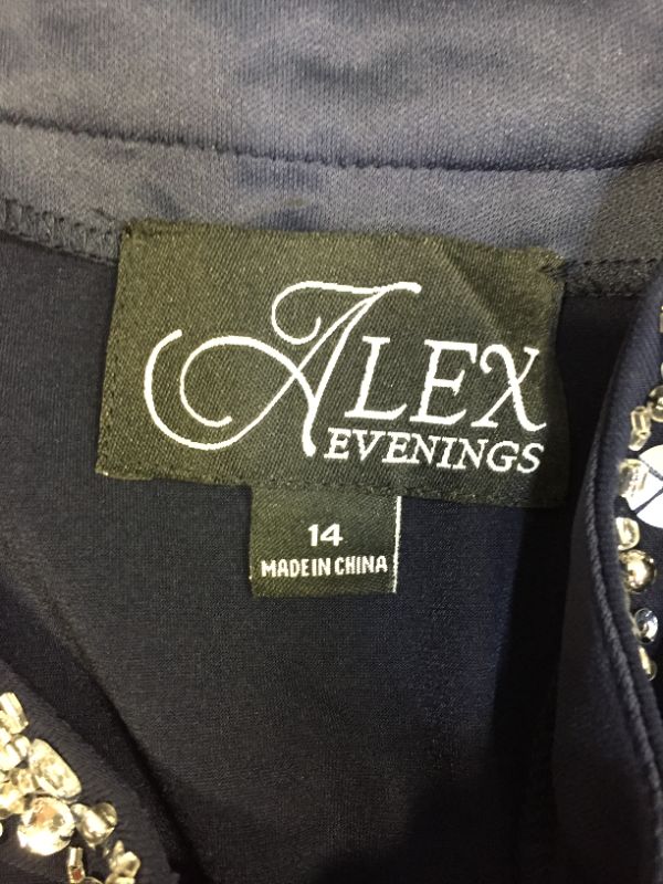 Photo 3 of Alex Evenings Women's 2 Piece Tea Length Jacket Dress with Sequin Beaded Trim - SIZE 14 -