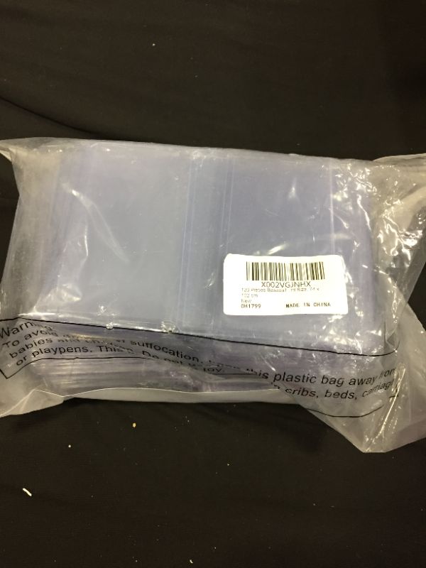 Photo 2 of 120 Pieces Baseball Loader Clear Card Protectors for Trading Cards Standard Size, 74 x 102 cm
