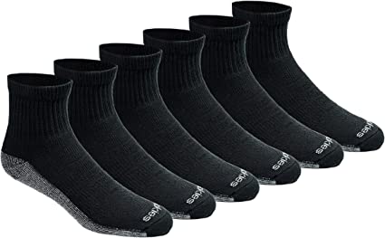 Photo 1 of Dickies Men's Dri-Tech Moisture Control Quarter Socks Multi-Pack sz 12-15

