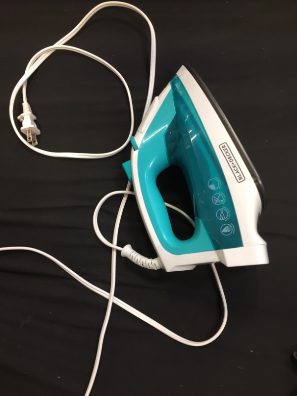 Photo 2 of BLACK+DECKER IR1010 Light 'N Easy Compact Steam Iron, Teal