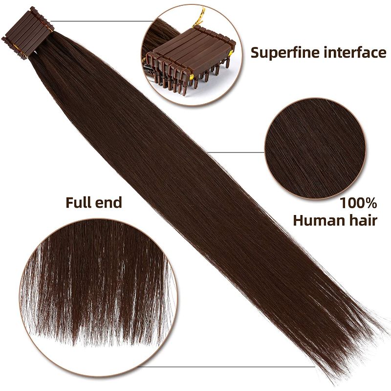 Photo 2 of 6D Hair Extensions 100% Real Human Hair 13pcs 52g/pack No-Trace Hair Extensions (20 inch)