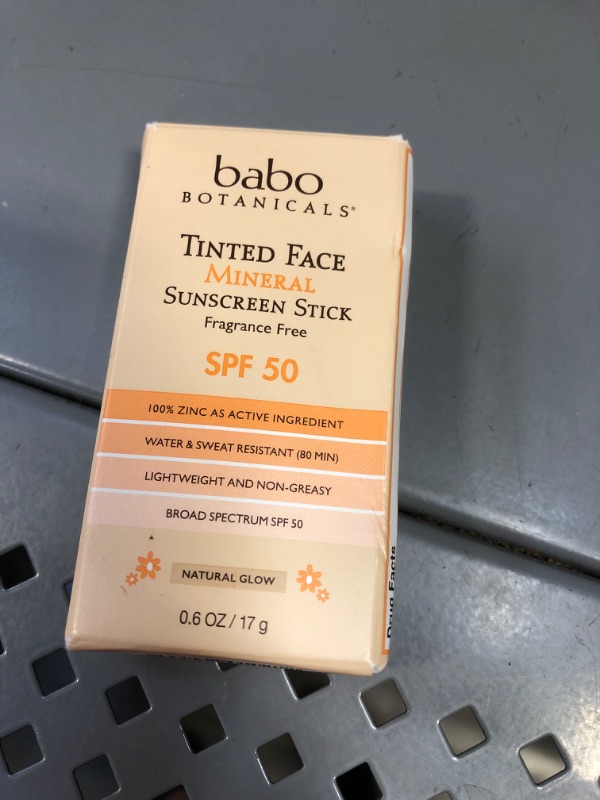 Photo 2 of Babo Botanicals Tinted Face Mineral Sunscreen Stick - SPF 50 - 0.6oz