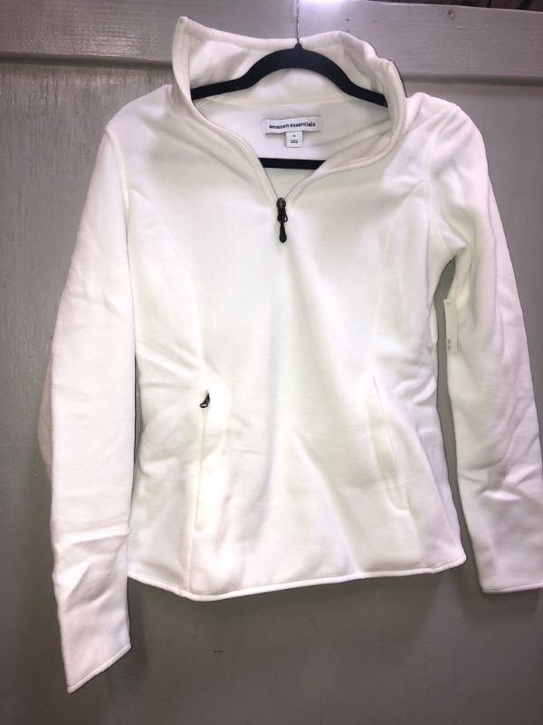 Photo 2 of Amazon Essentials Women's Classic Fit Long-Sleeve Quarter-Zip Polar Fleece Pullover Jacket SIZE XS