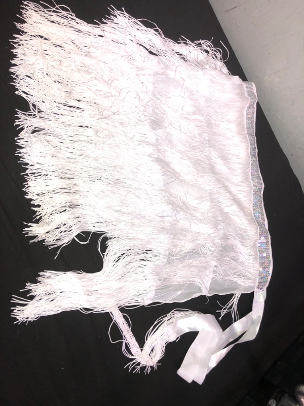 Photo 2 of Belly Dance Hip Scarf for Women with Fringes SIZE SMALL 