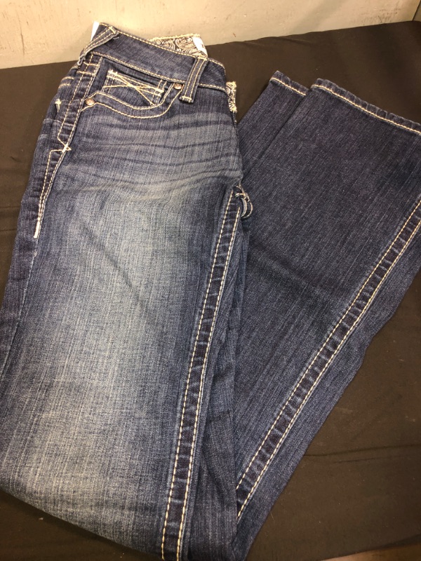 Photo 2 of ARIAT Women's R.e.a.l. Mid Rise Bootcut Jean SIZE 25 LONG 