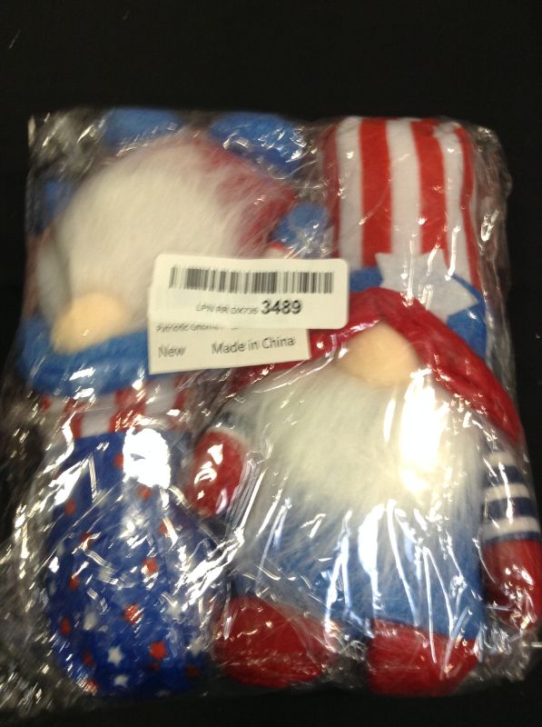 Photo 2 of 4th of July Patriotic Gnome Decorations, 2 PCS Handmade Mr & Mrs USA Swedish Tomte Gnomes Plush Table Ornaments Gift for Independence Day Memorial Day Presidents Day Veterans Day Armed Forces Day
