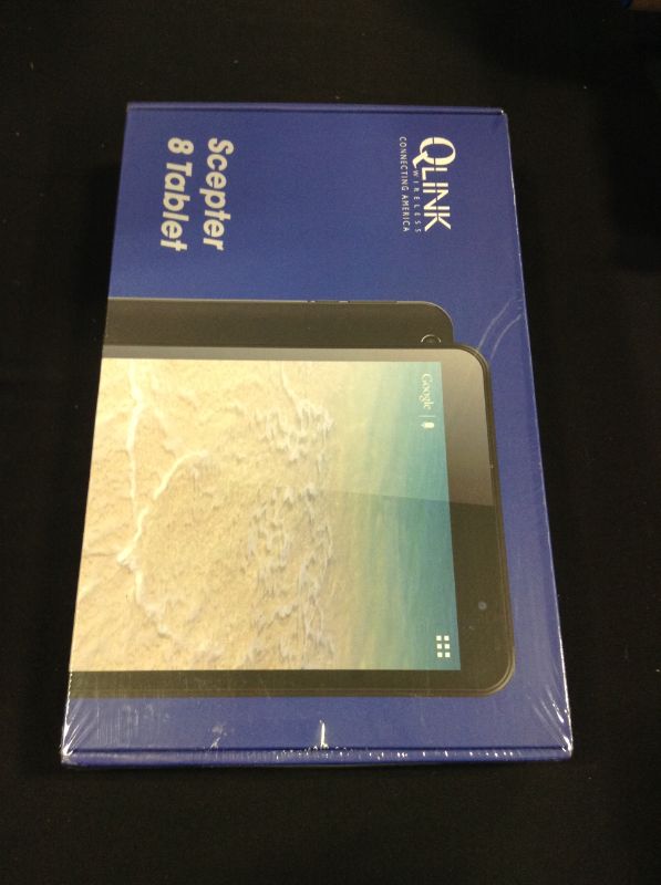 Photo 2 of Q Link Wireless Scepter 8 tablet --FACTOEY SEALED--