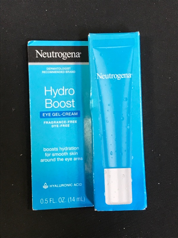 Photo 6 of 1 PC Neutrogena Hydro Boost Hydrating Water Gel Eye Cream with Hyaluronic Acid, Daily Moisturizing Under-Eye Gel Cream, Oil-, Dye- & Fragrance Free, Non-Comedogenic, 0.5 fl. oz, EXP: UNKNOWN
