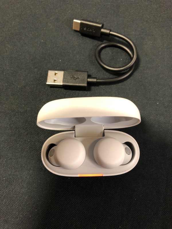 Photo 2 of Sony LinkBuds S Truly Wireless Noise Canceling Earbud Headphones with Alexa Built-in, White
