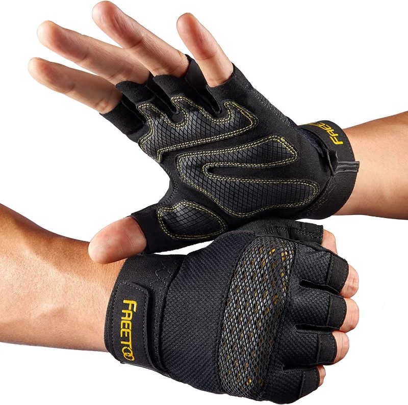 Photo 1 of FREETOO Workout Gloves for Men 2021 Latest, size m