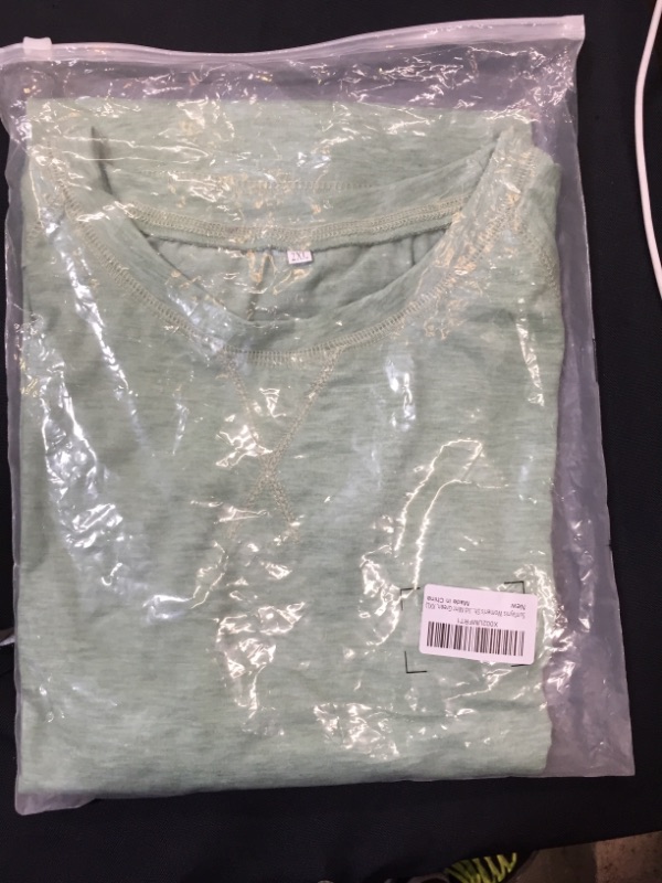 Photo 1 of ayreus Women's Casual Short Sleeve T Shirts Crewneck Raglan Tees Side Split Summer Tunic Tops XXL