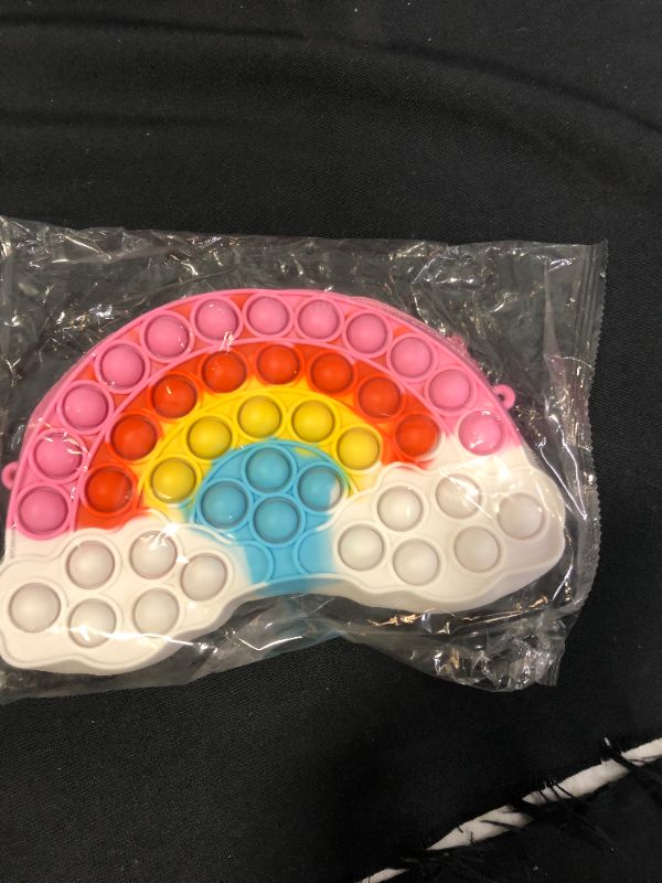 Photo 1 of Hasoar Fidget Purse Toy Gift for Girls, Sensory Stress Relief Crossbody Handbag Rainbow Clouds Purse Shoulder Bag Birthday Party Favor Toys Fidgets Toys for Teen Girls Age 4 5 6 7 8 9 10 12
