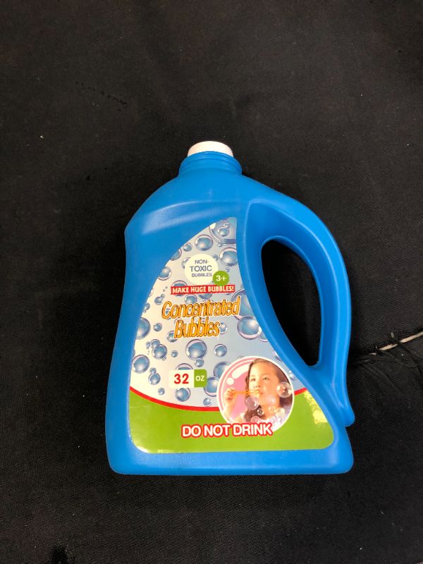 Photo 2 of 32 oz Bubble Refill Solution (up to 2.5 gallons), Nontoxic Bubble Concentrate for Kids, Bubble Machine, Bubble Wand, Bubble Gun, Bubble Blower, Party Favors.
