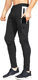 Photo 1 of BROKIG Mens Workout Jogger Pants Gym Tapered Athletic Slim Sweatpants with Zipper Pocket
L