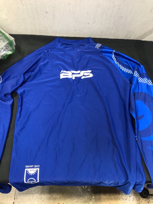 Photo 2 of BPS Men's UPF 50+ Long Sleeve Swim Shirt/Rash Guard with Sun Protection M