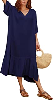 Photo 1 of Bsubseach Women Beachwear Turkish Kaftans Long Swimsuit Cover up Caftan Beach Dress
ONE SIZE