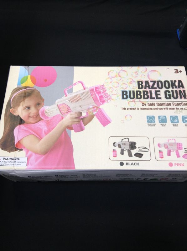 Photo 3 of 2022 Rocket Bubble Gun Machine for Summer , 5000+ Bubbles Per Min,7 Packs Bubble Solution, Big Bubble Blowers Maker for Wedding Party Outdoor Toy, Great Gift Idea for Adults Boys Girls ---FACTORY SEALED ----
