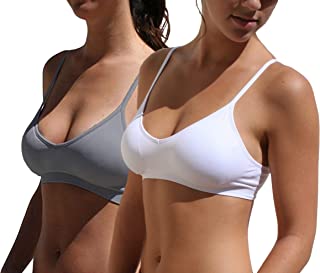 Photo 1 of Blue 55 Women's Bralette Wireless Padded Bra Top Sexy Everyday Basic Deep V-Neck
