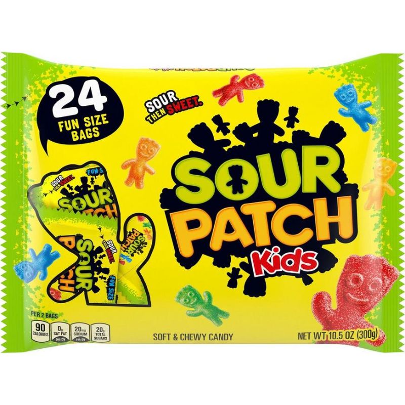 Photo 1 of 6 PACK - Sour Patch Kids Fun Size Bags, 10.5oz, 24ct BB 7/05/22
