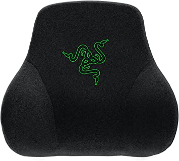 Photo 1 of Razer Head Cushion Neck & Head Support for Gaming Chairs: Ergonomically Designed - Memory Foam Padding - Wrapped in Plush Black Velvet
