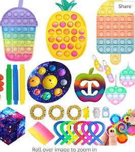 Photo 1 of Fidget Packs Sensory Fidget Toys Set with Planet Pop , Easter Basket Stuffers, Stress Relive Anxiety Relief Fidget Toys Packs (Pack A)