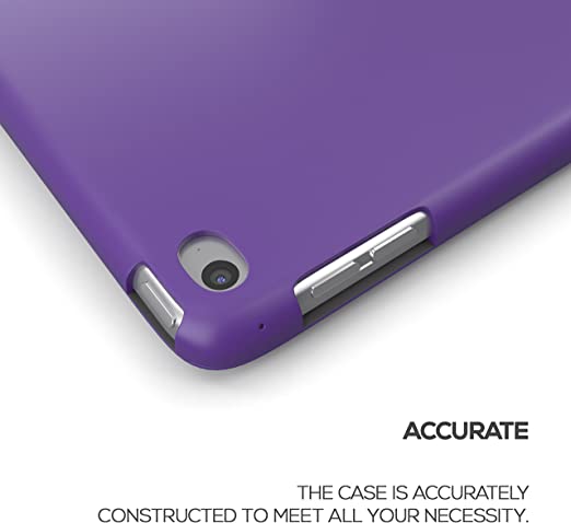 Photo 1 of Zeox Case for iPad Pro 12.9" Rubberized Professional Premium Quality with Smart Wake Up Sleep Cover Magnetic Folio Stand Case- Purple