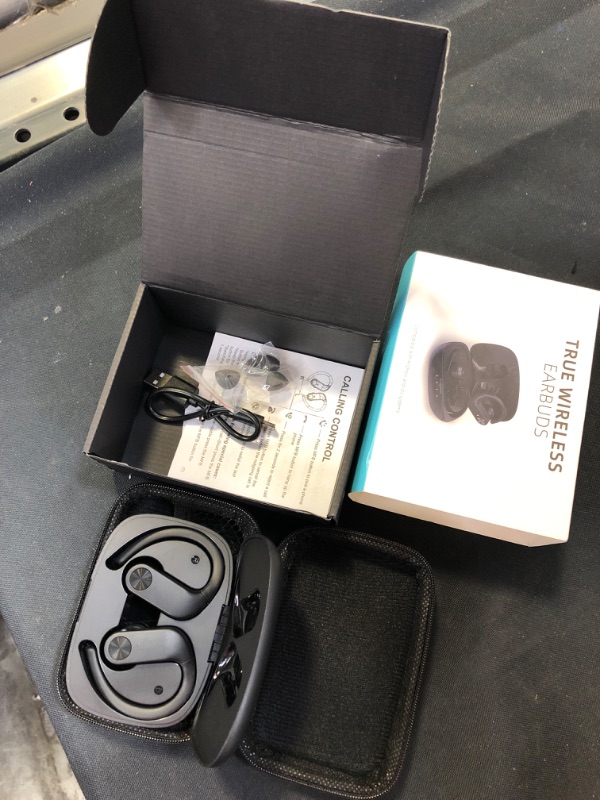 Photo 1 of BEBEN Wireless Earbuds, 36H Playtime Bluetooth Headphones with Mics and Charging Case for iPhone Android, Waterproof Running Headphones for Gym Yoga Workout, Hi-Fi Sound Over Ear Buds with Earhooks
